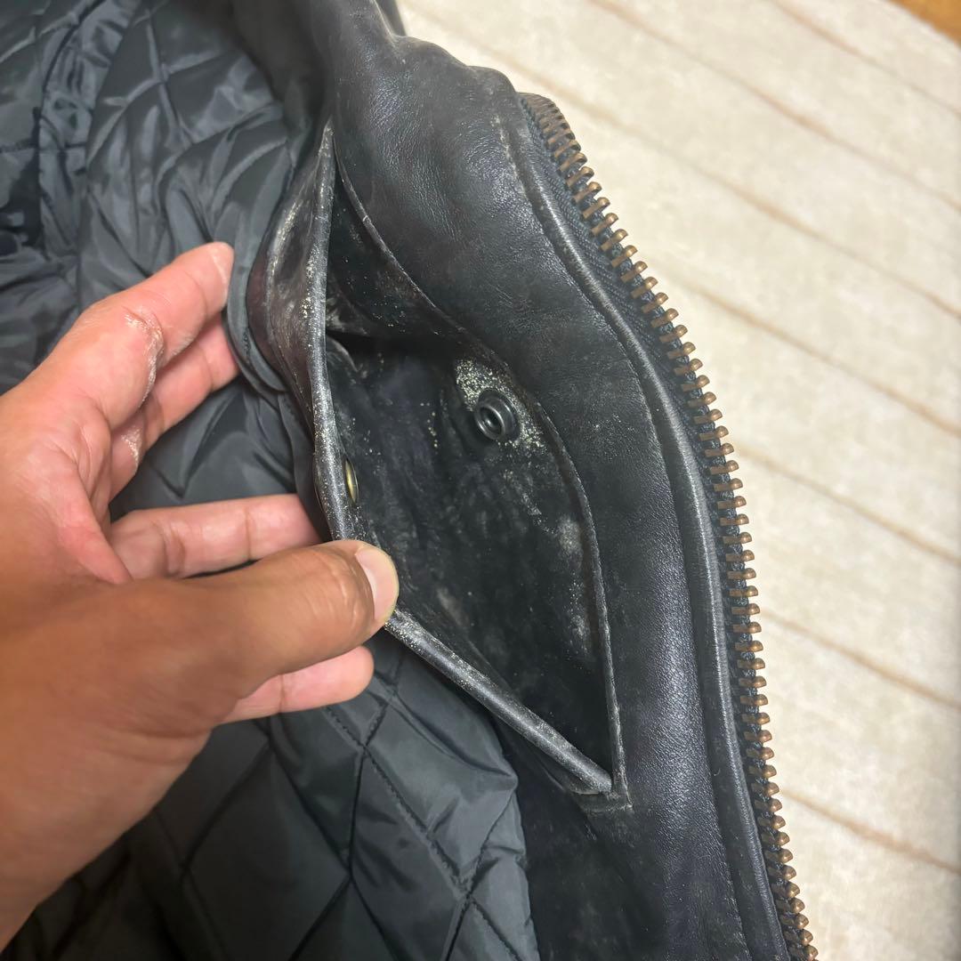 usa製　vanson ボア ダブル　レザー ライダース