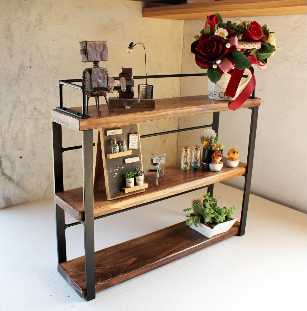 SHIba！アイアン3段スパイスラック・調味料棚