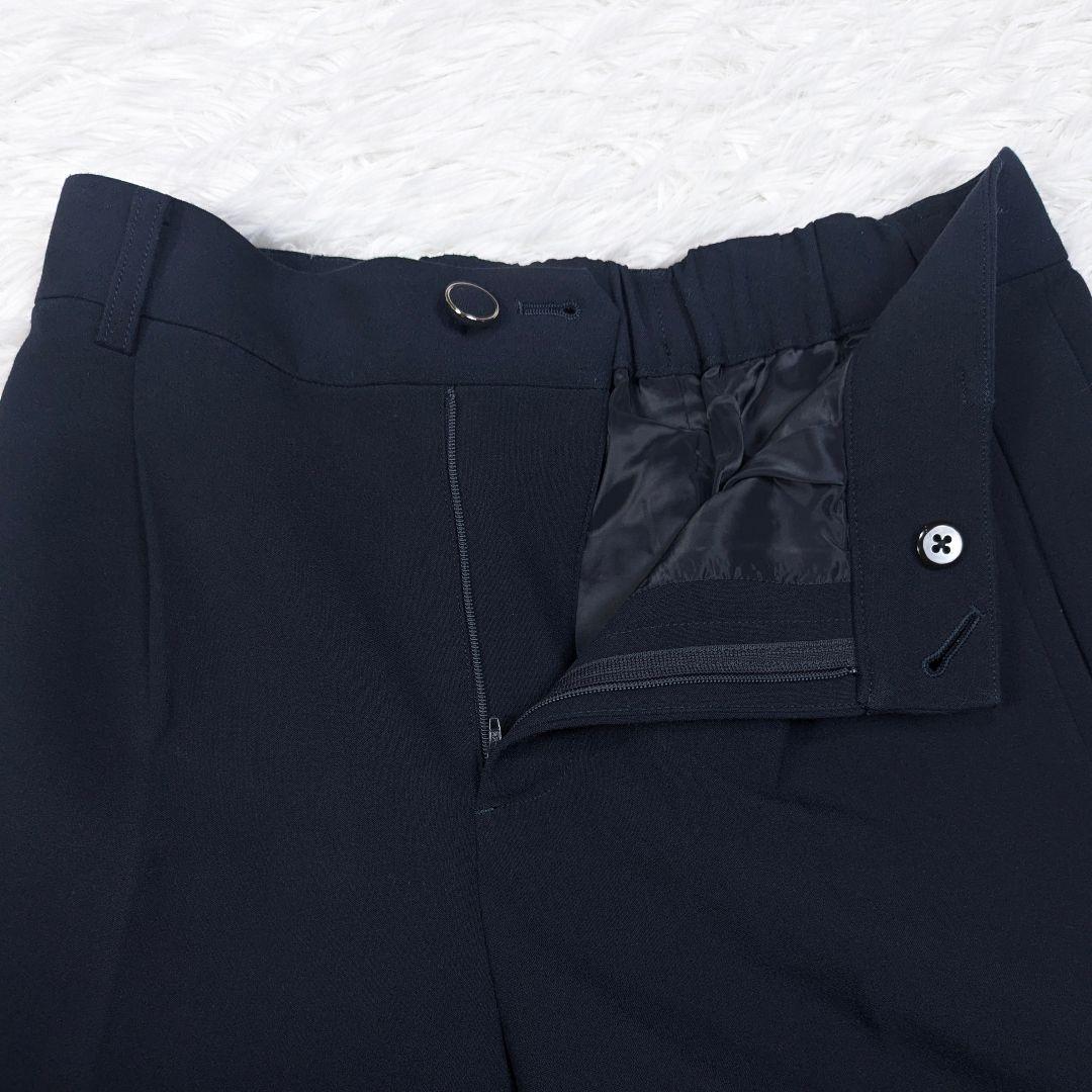 グリーンレーベルリラクシング ダブルクロスパンツスーツ ネイビー 38 洗える