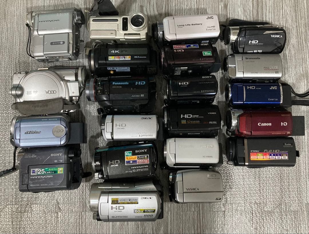 ビデオカメラ21台まとめ売り　※動作未確認