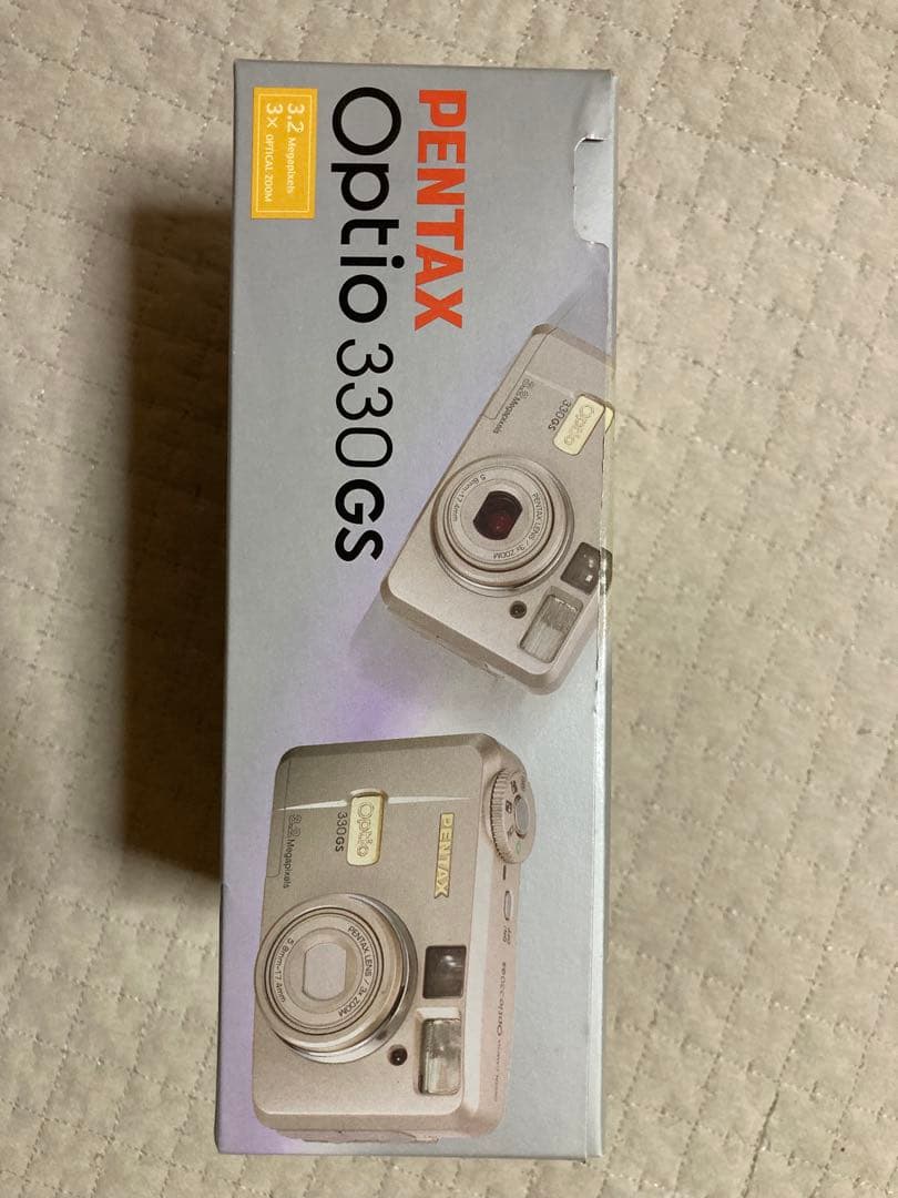 PENTAX Optio330GS 自撮りもできるコンデジカメラ箱有り　三脚付き