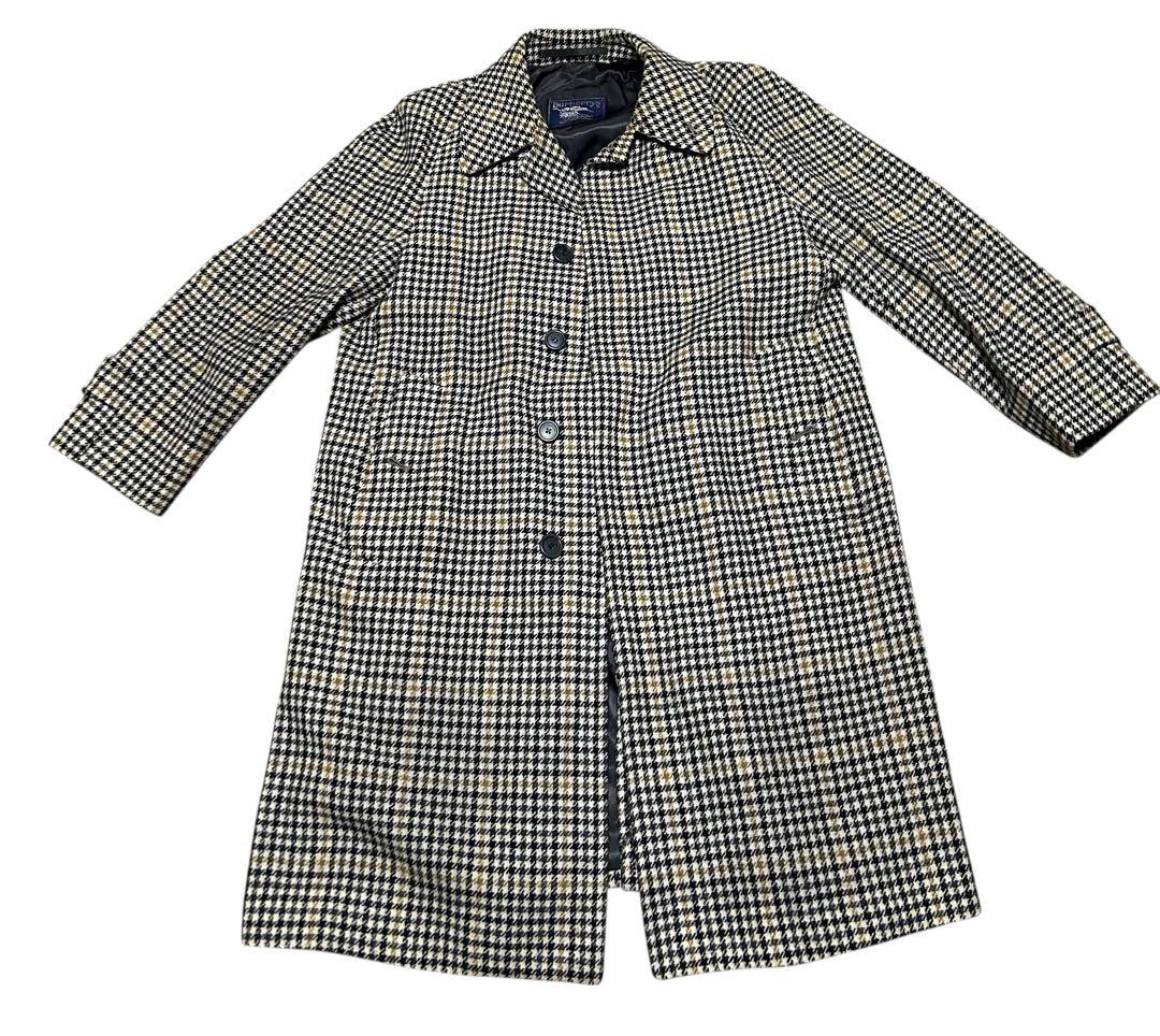 【CUSHA TWEED】 BURBERRYS 【英国製 ステンカラーコート