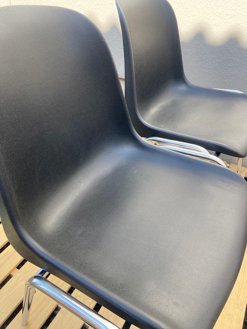 MOD ELENA イタリア パイプ椅子 スタッキングチェア レトロ　4脚セット