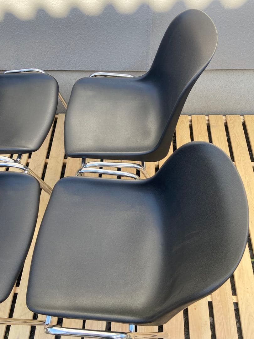 MOD ELENA イタリア パイプ椅子 スタッキングチェア レトロ　4脚セット