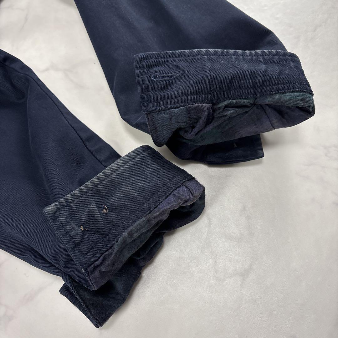 ポロラルフローレン スイングトップ ナス紺 XL ブラックウォッチ 裏地チェック