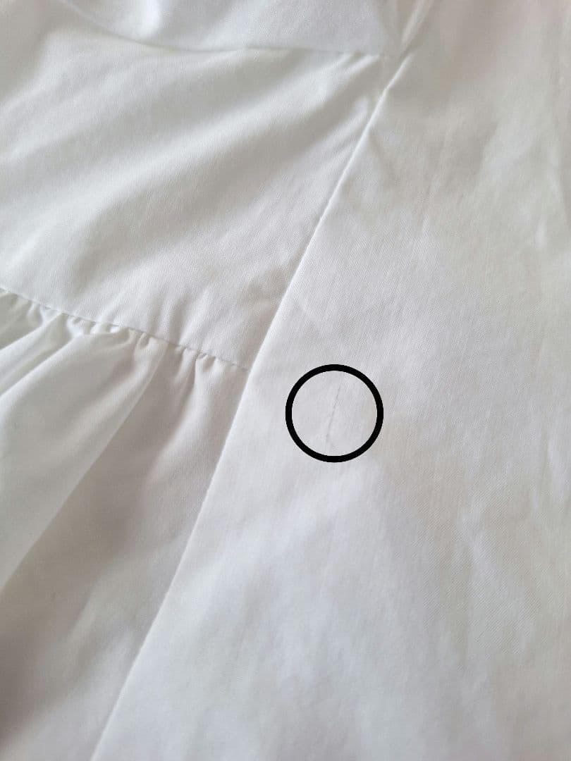 yori ヨリ サイドギャザーブラウス ホワイト 36