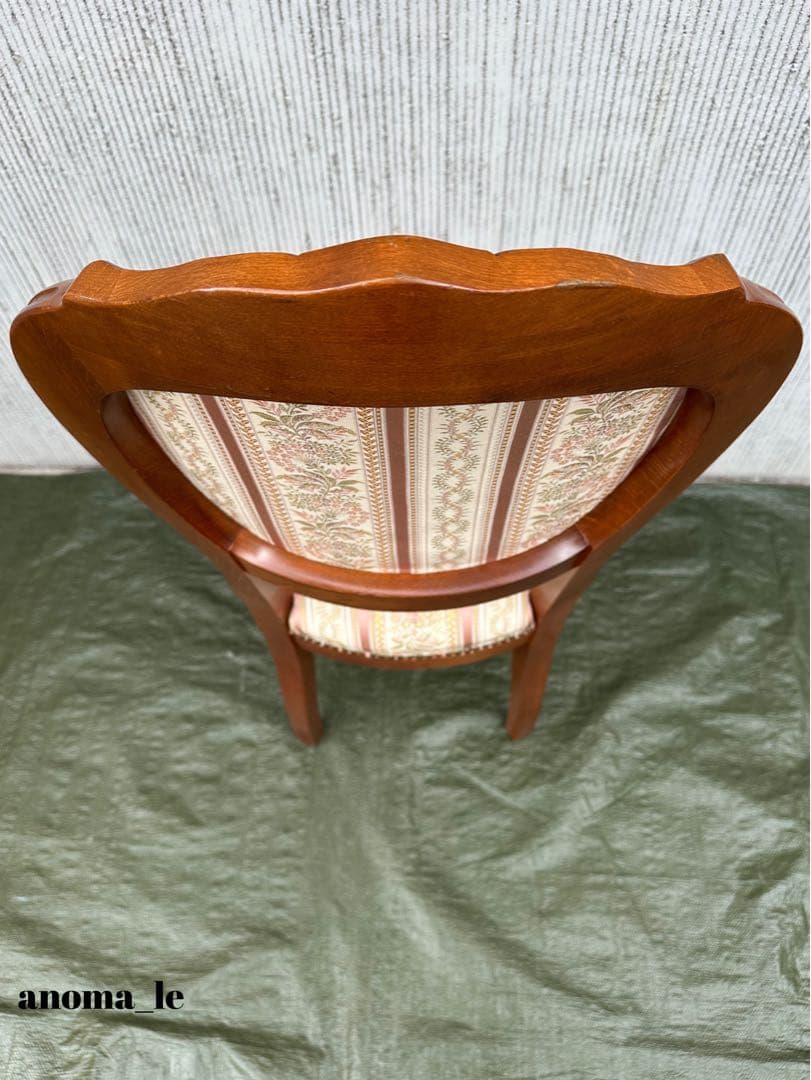 【ダイニングチェア】2 イタリア　木製　猫足　ロココ調　アンティークヴィンテージ