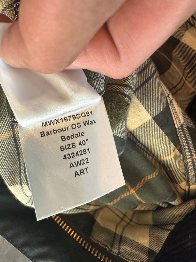 Barbour BEDALE ワックスコットンジャケット 40 2022年購入品