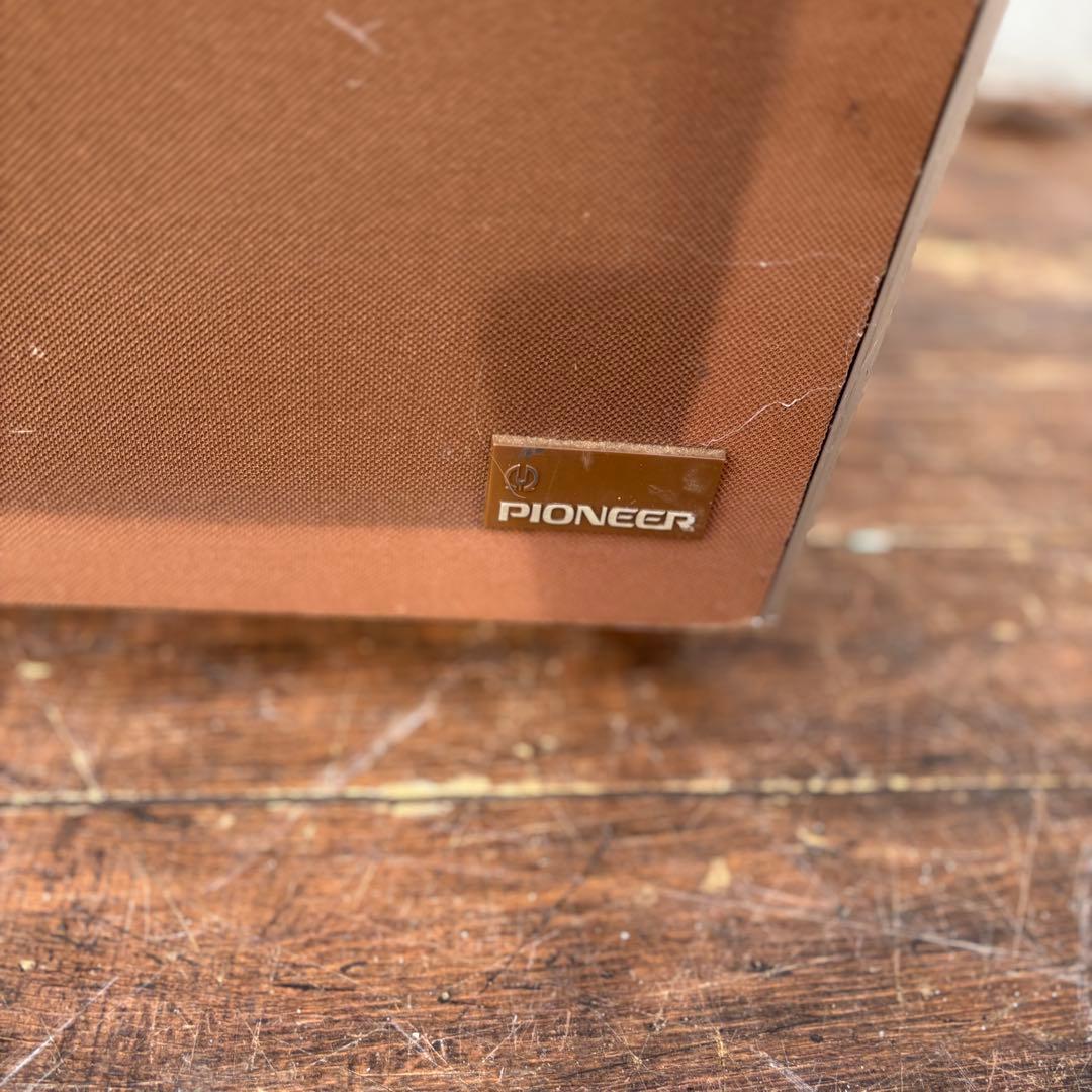 E2 昭和レトロ パイオニア NA-TG07 木目ブックシェルフスピーカー ペア