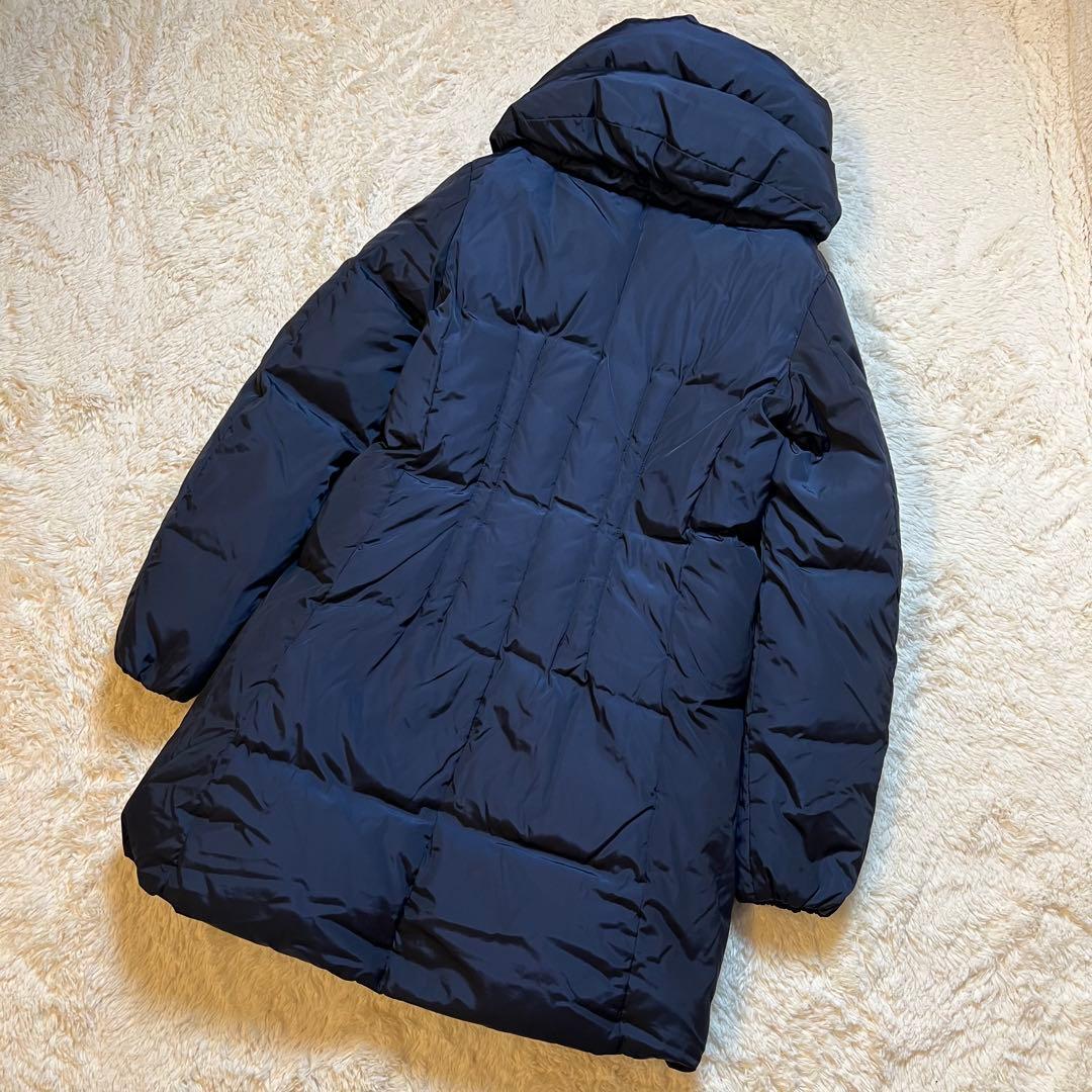 美品✨ EMMA&GAIA ロングダウンコート ネイビー 早い者勝ち