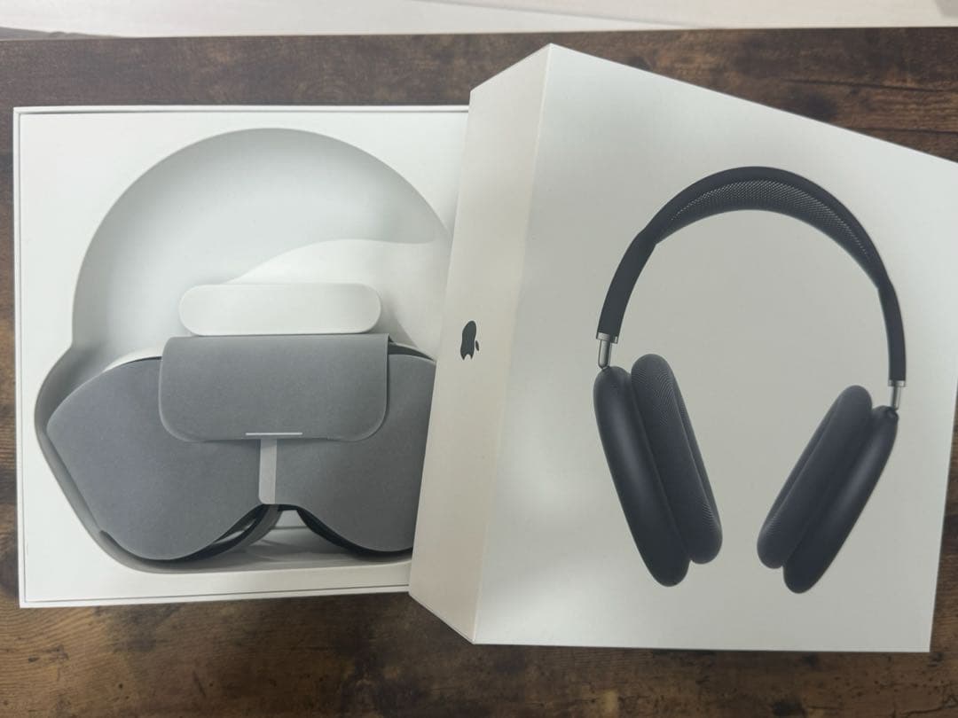 【美品】AirPods MAX ミッドナイト USB-C 箱,ケース付き