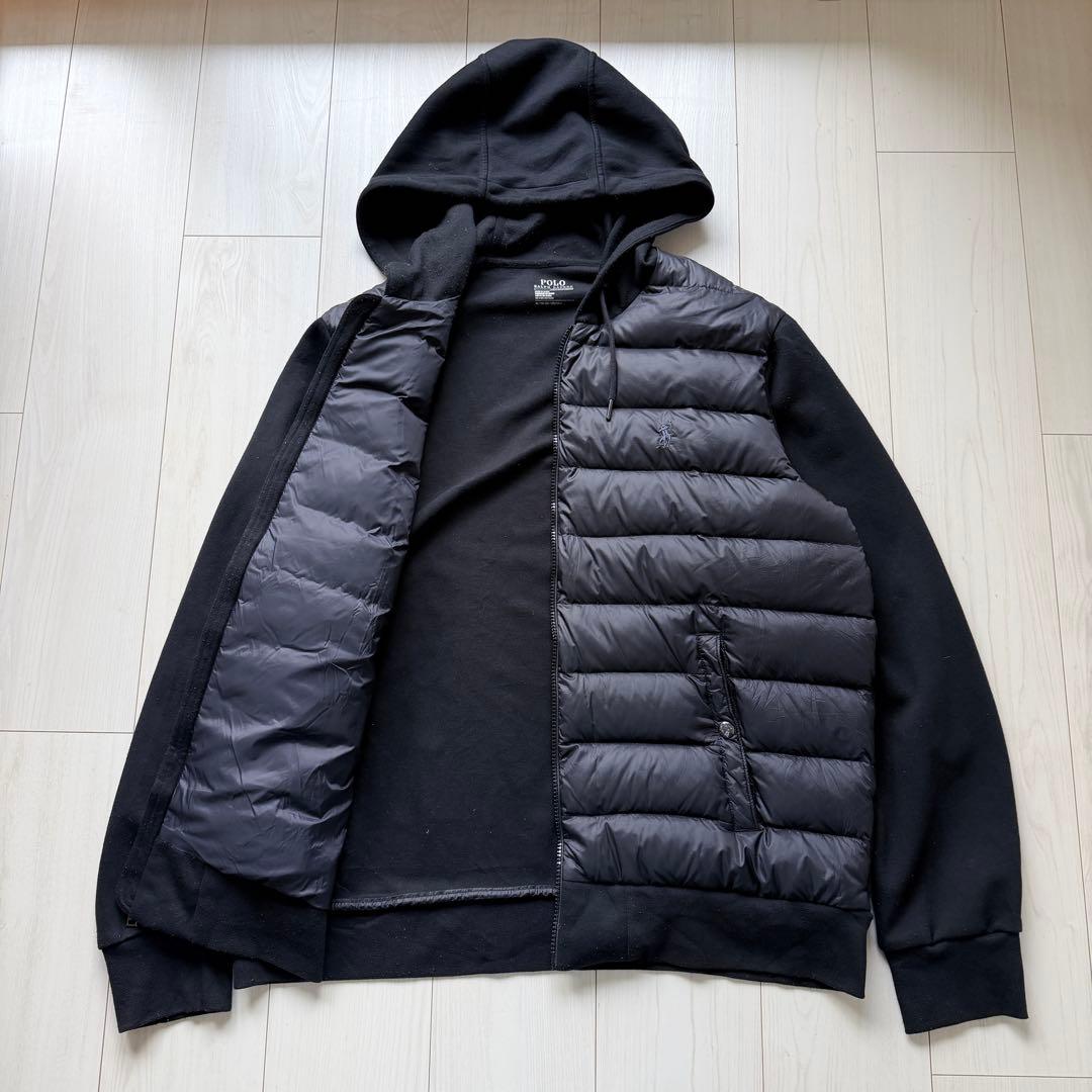 希少XL✨ポロラルフローレン　ハイブリッド　ダウンパーカー　切替デザイン　フード