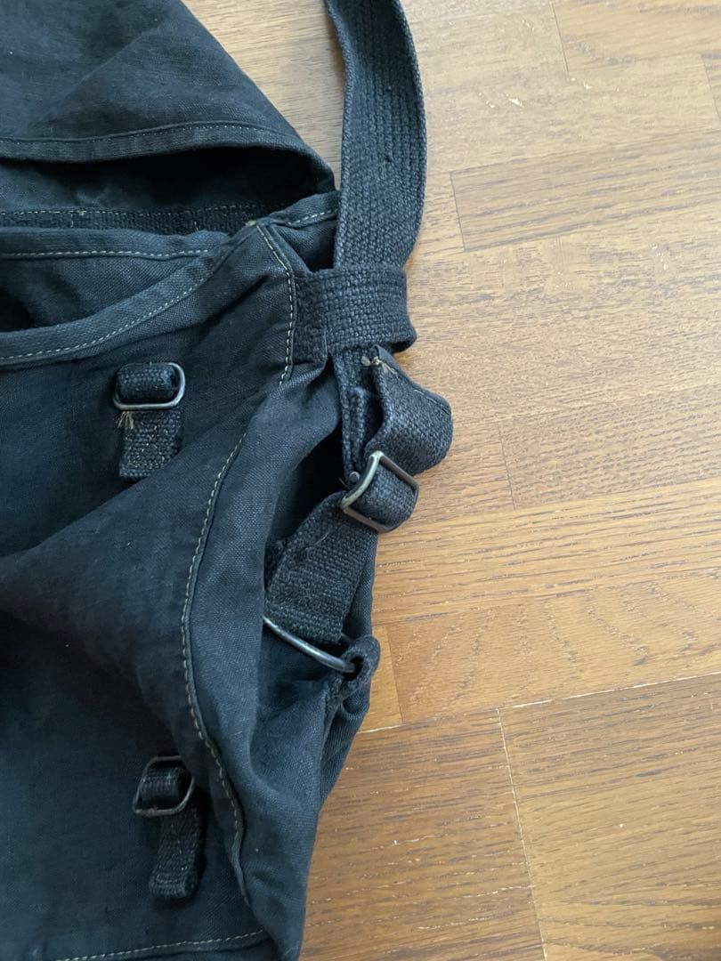 French vintage フランス軍　コットンリネン　ブレッドバック　50s