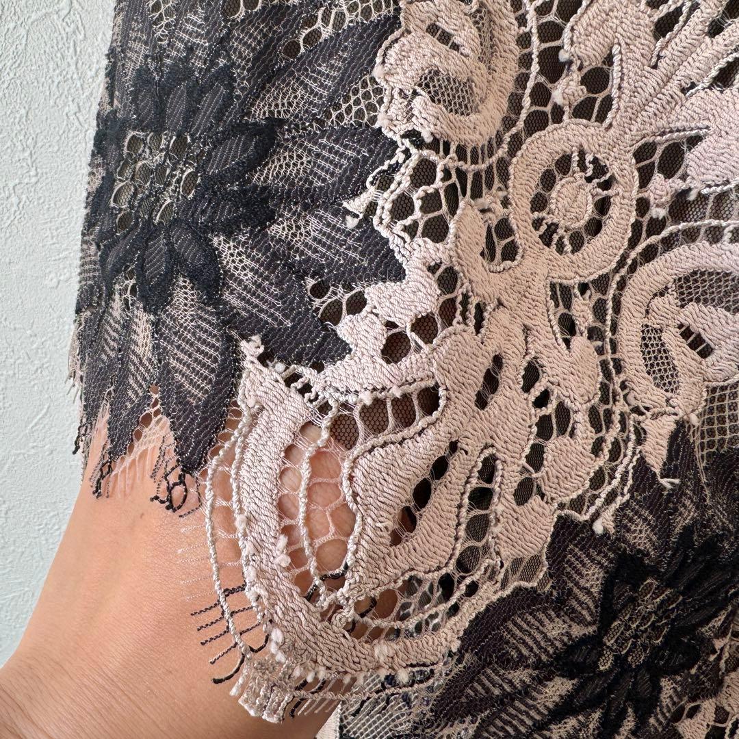 ビ*J様 BCBGmaxazria レースショートドレス パーティ カクテルドレ