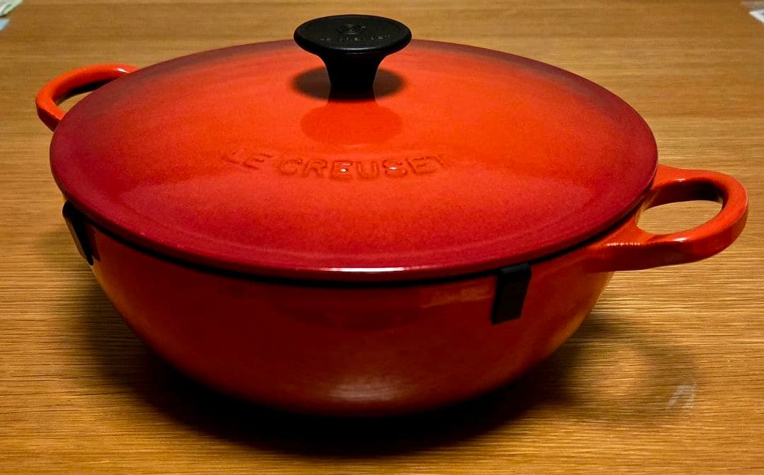 LE CREUSET　ル・クルーゼ 　マルミット 22cm　チェリーレッド