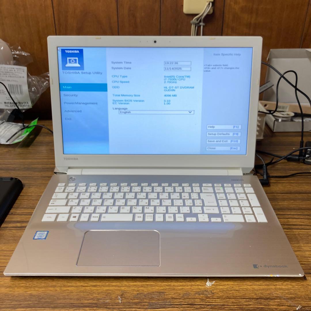 TOSHIBA Dynabook T65/CG ノートパソコン