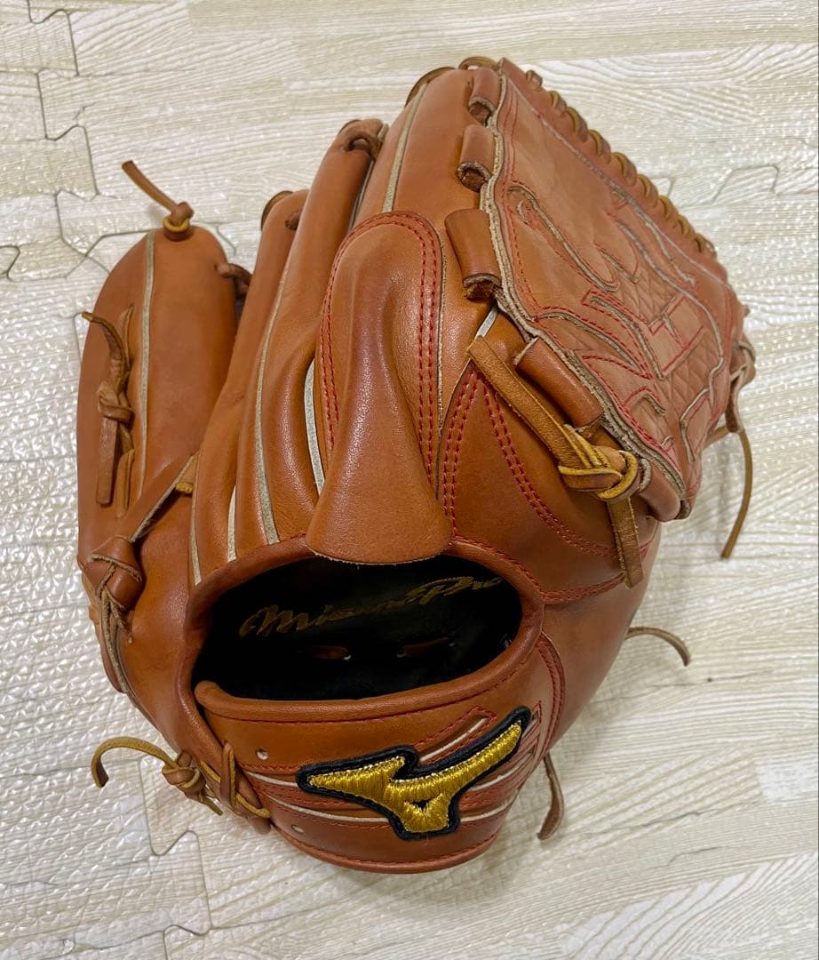 硬式ミズノプロオーダー田中将大モデル　ウェブ曲げない片付け（耕作印）有