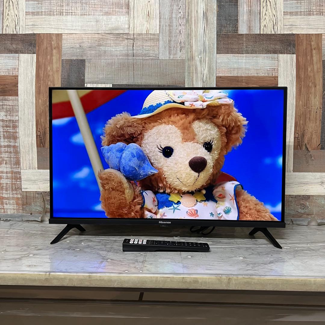 即日受渡❣️全国送料込今年購入ハイセンス32型液晶テレビネット動画視聴可チューナー