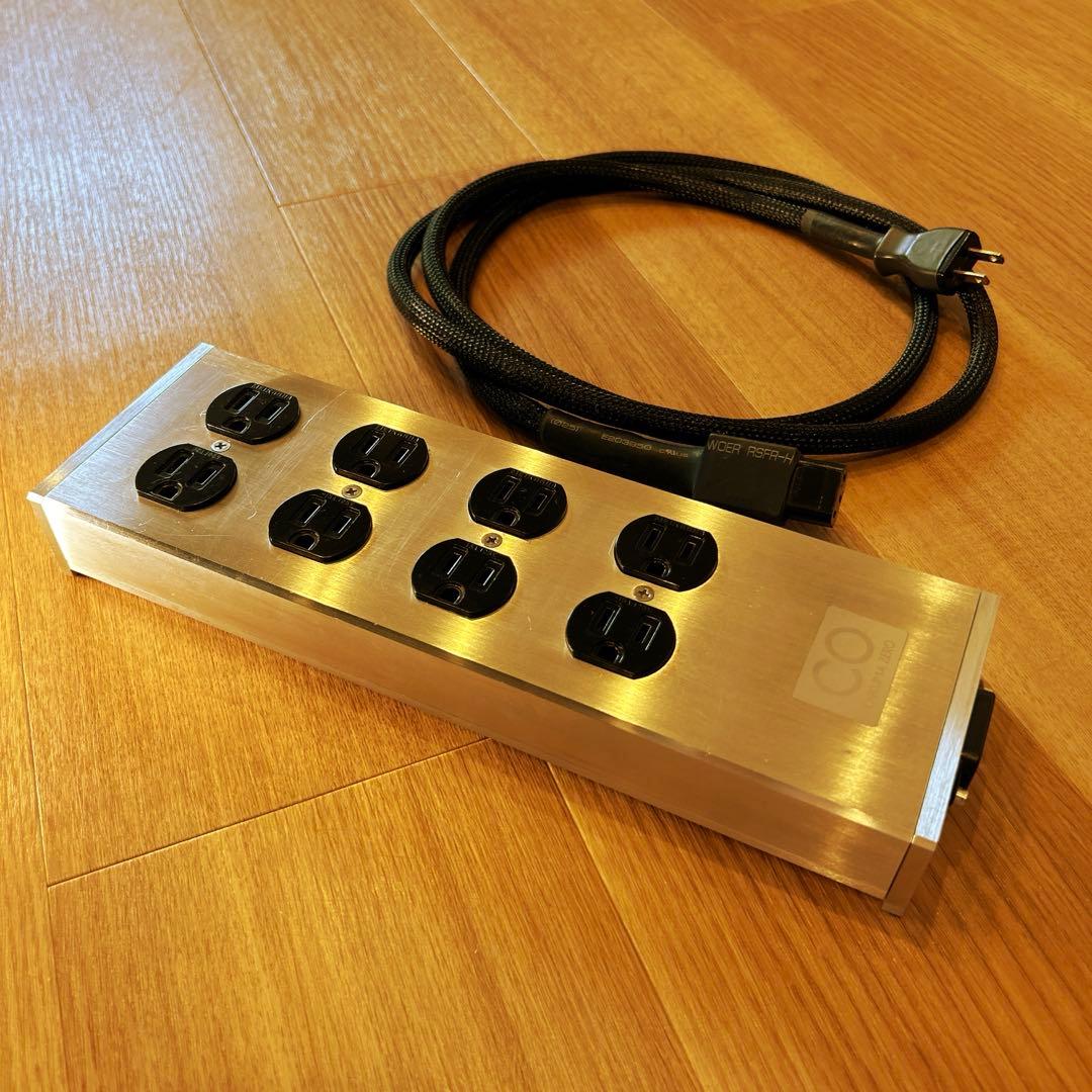 チクマ 高品位8口オーディオ用電源タップ CB-8100Z