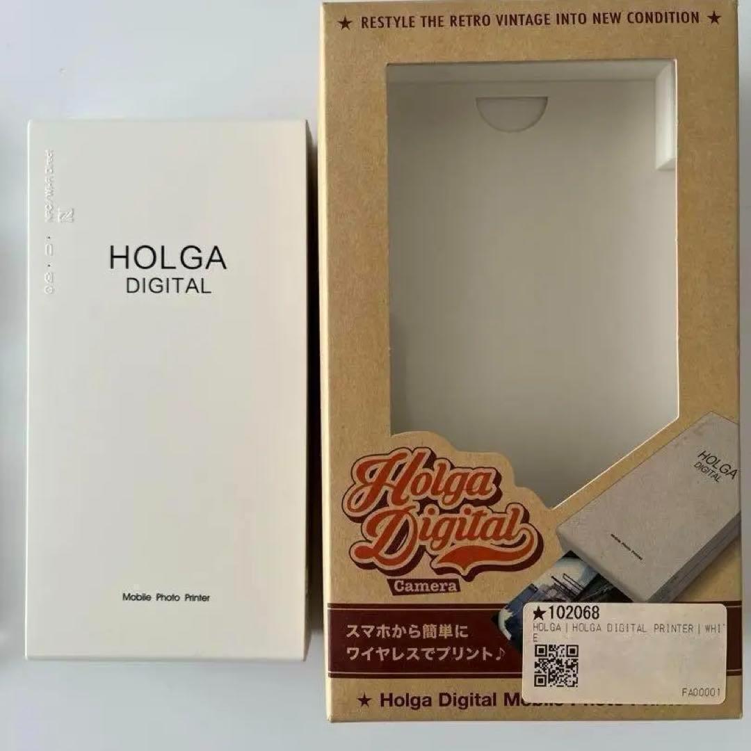新品　HOLGA DIGITAL　モバイルフォトプリンター　4色防水加工　白