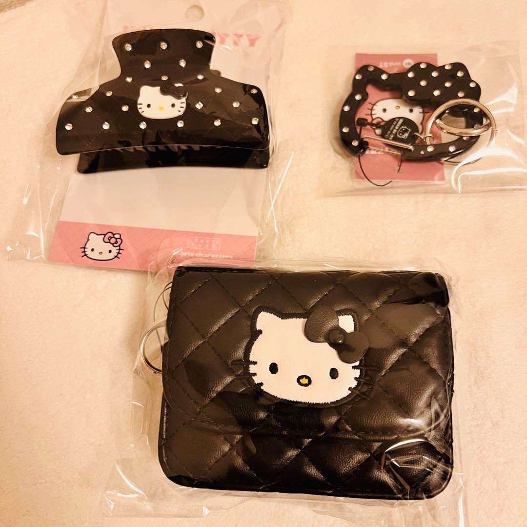 3点　LOWRYSFARM ハローキティ キルティングバンス ヘアクリップ