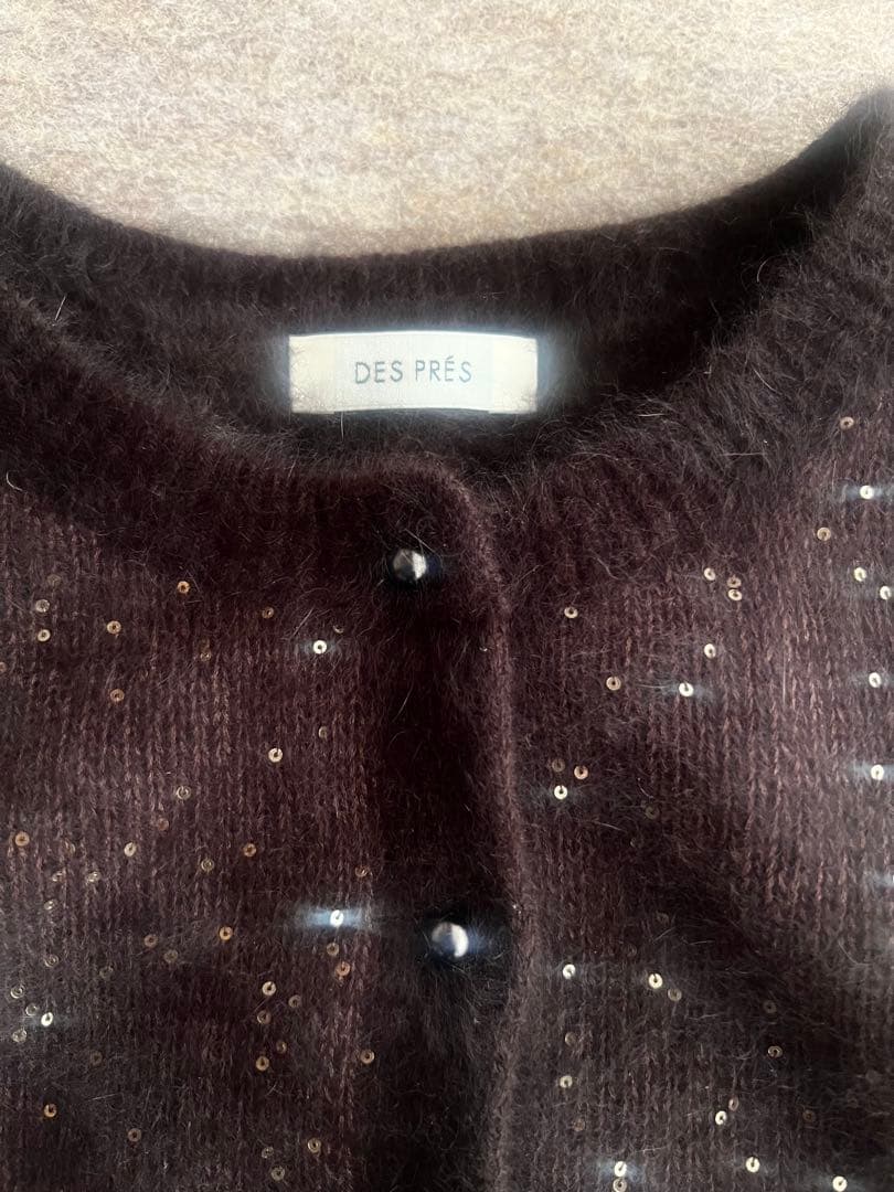 今期25冬新作デプレDESPRESフォックスカシミヤショートカーディガン