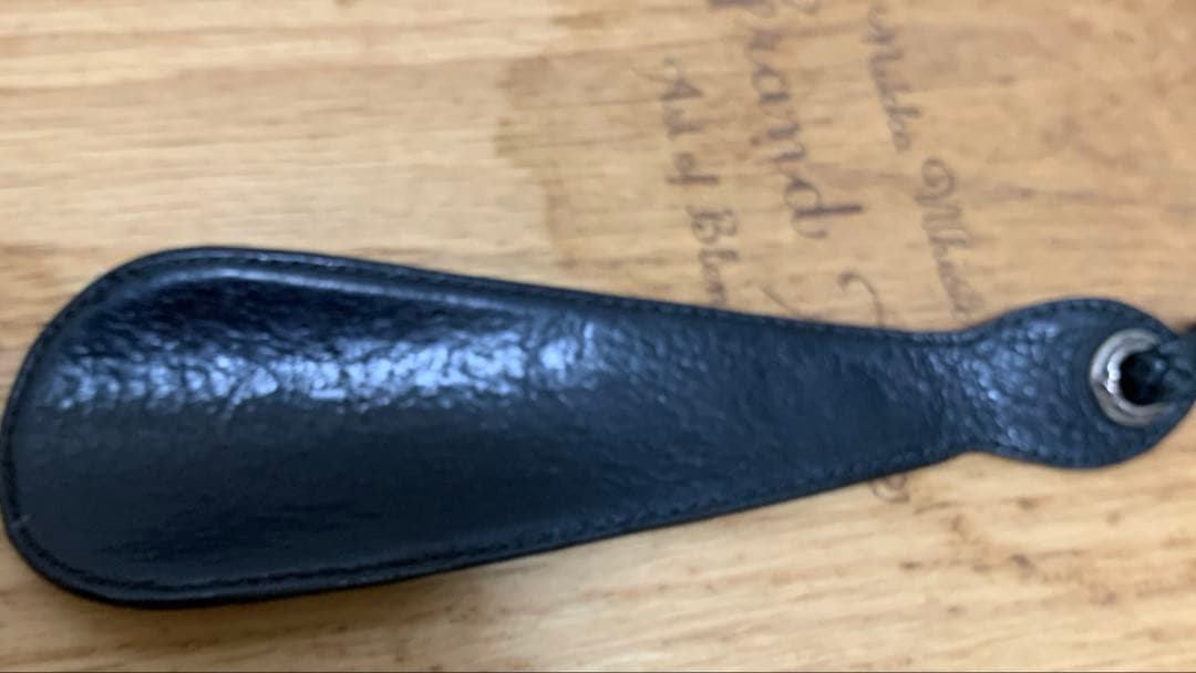 CHROME HEARTS SHOE HORN レザー 靴ベラ ブラック