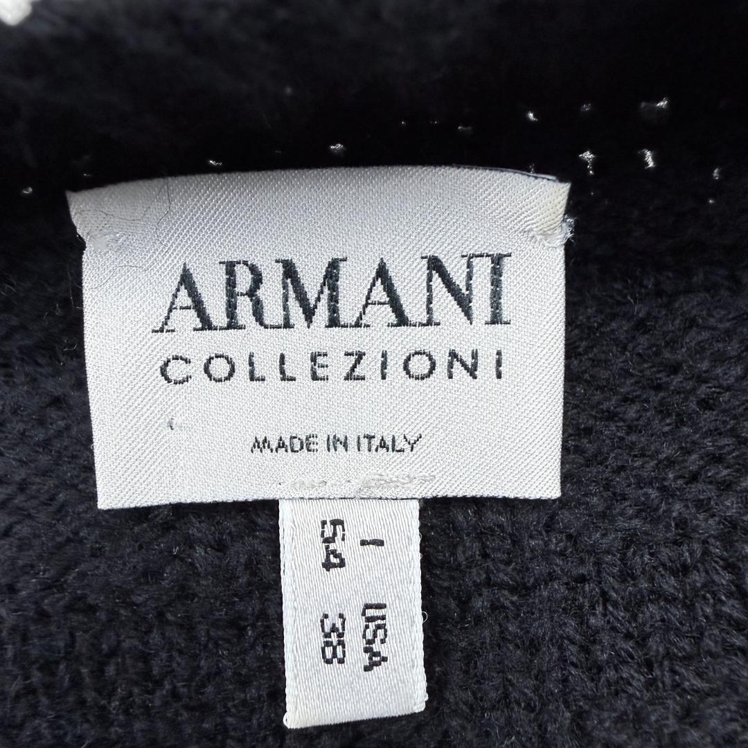 大きいサイズ【美品】アルマーニコレツォーニ ドライバーズ ニット 黒