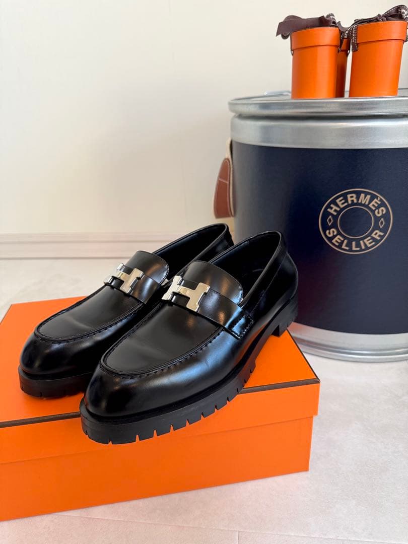 【美品】HERMES エルメス モカシン 〈フォーブル〉 36 1/2