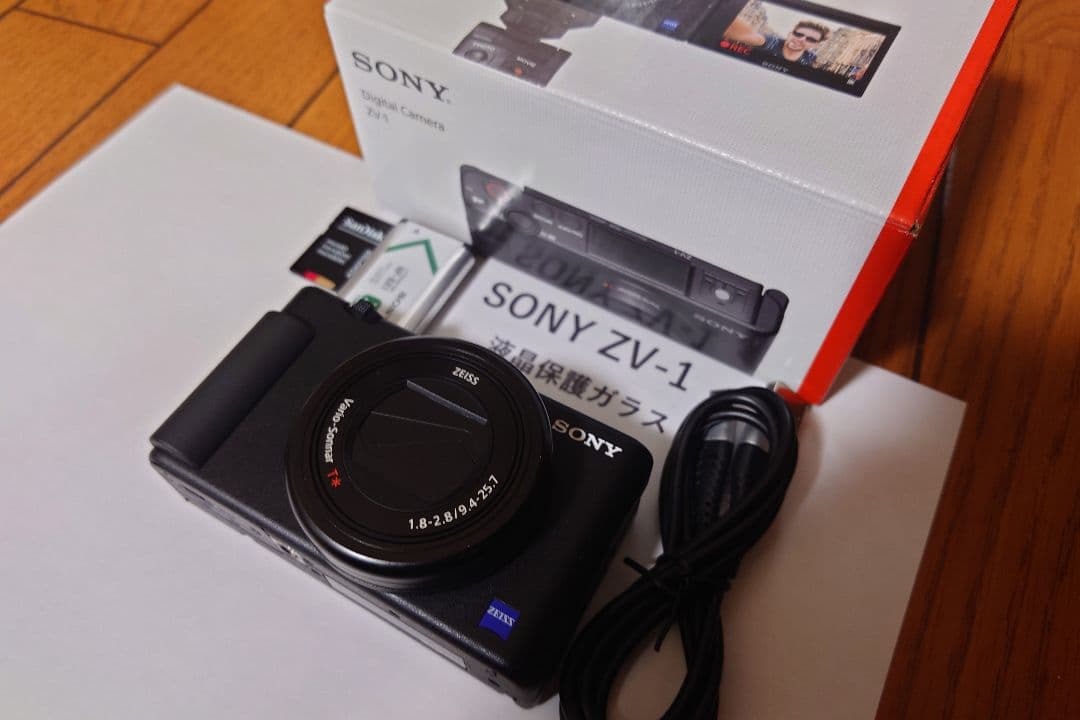 SONY ZV-1 VLOGCAM デジタルカメラ 美品 4K 液晶保護フィルム