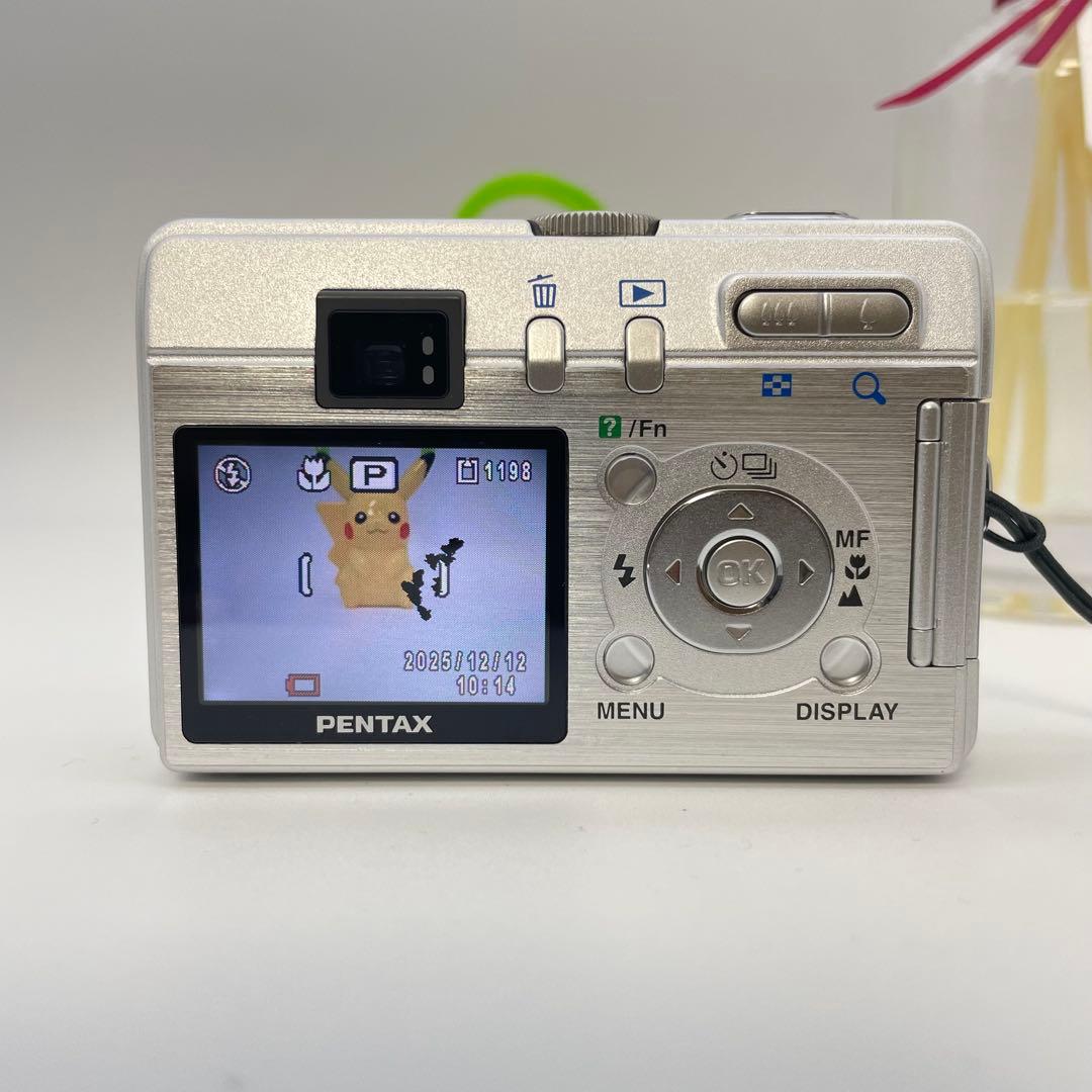 動作確認済✨PENTAX Optio s50✨スマホ転送OK 単三電池 可愛い♪