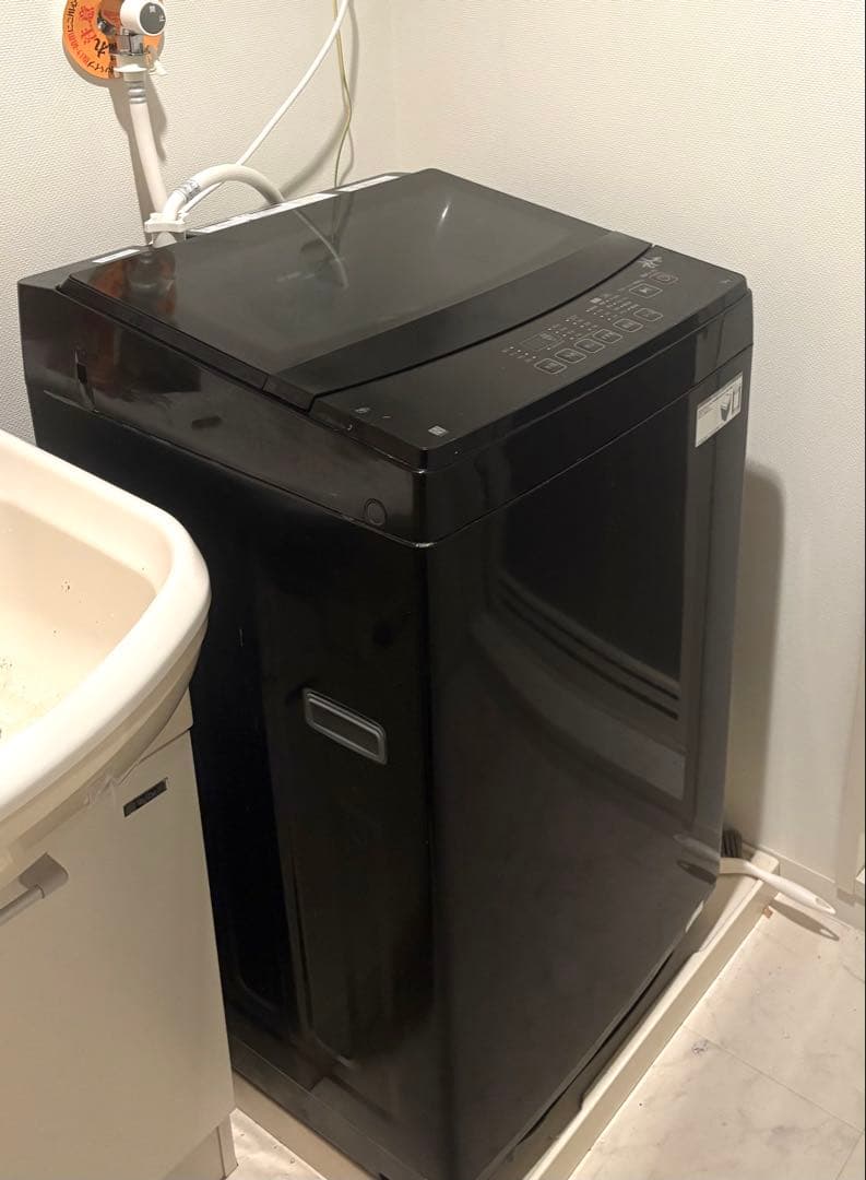 ブラック トップローディング洗濯機