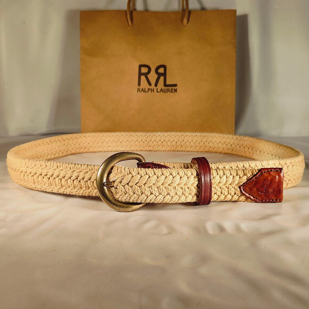 【極美品】RRL　RALPH LAUREN　高級ドレスベルト イタリア製 正規品