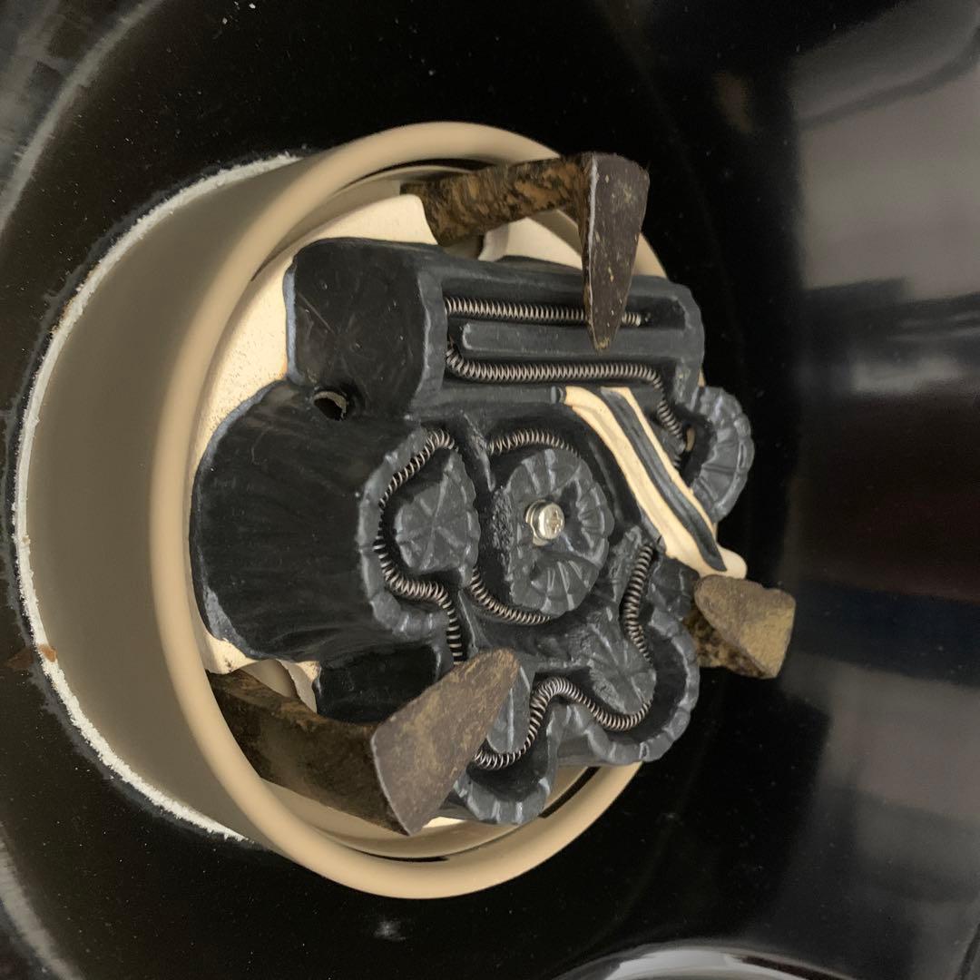 風炉型電熱器F406 野々田商店　真塗　紅鉢型　茶道具　炭型ヒーター未使用