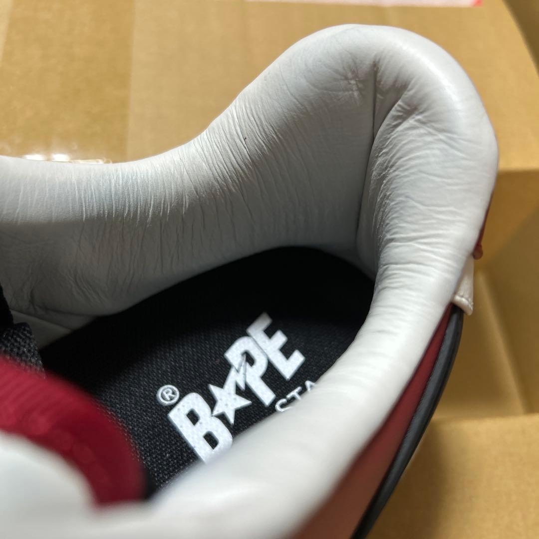 A BATHING APE BAPE STA 赤白 28cm