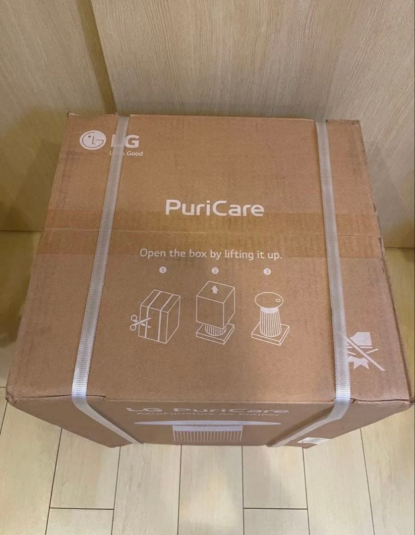 ラウンド型ピュアホワイト マルチ機能空気清浄機 LG AS207PWU0新品