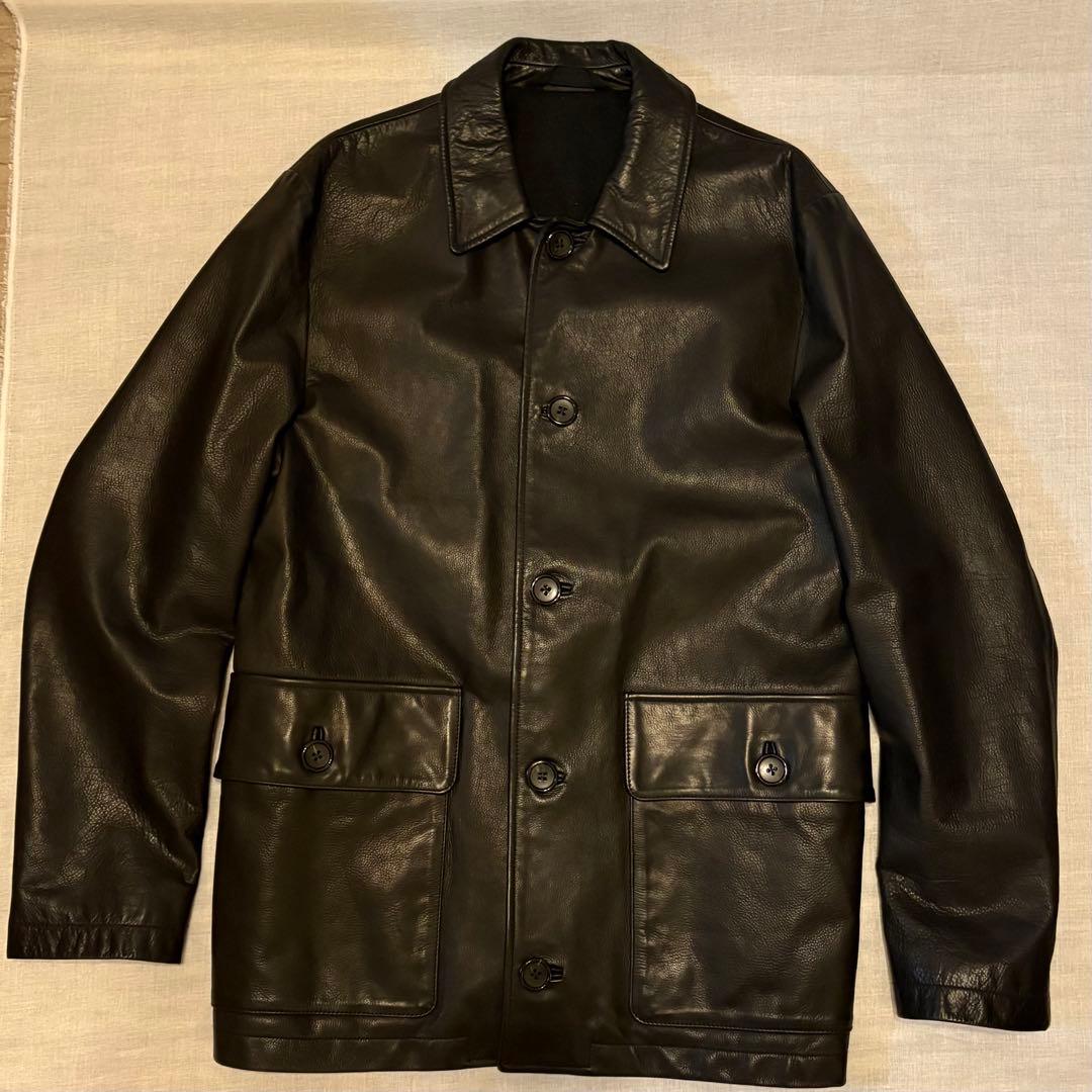 MARGARET HOWELL 黒 レザージャケット　メンズ