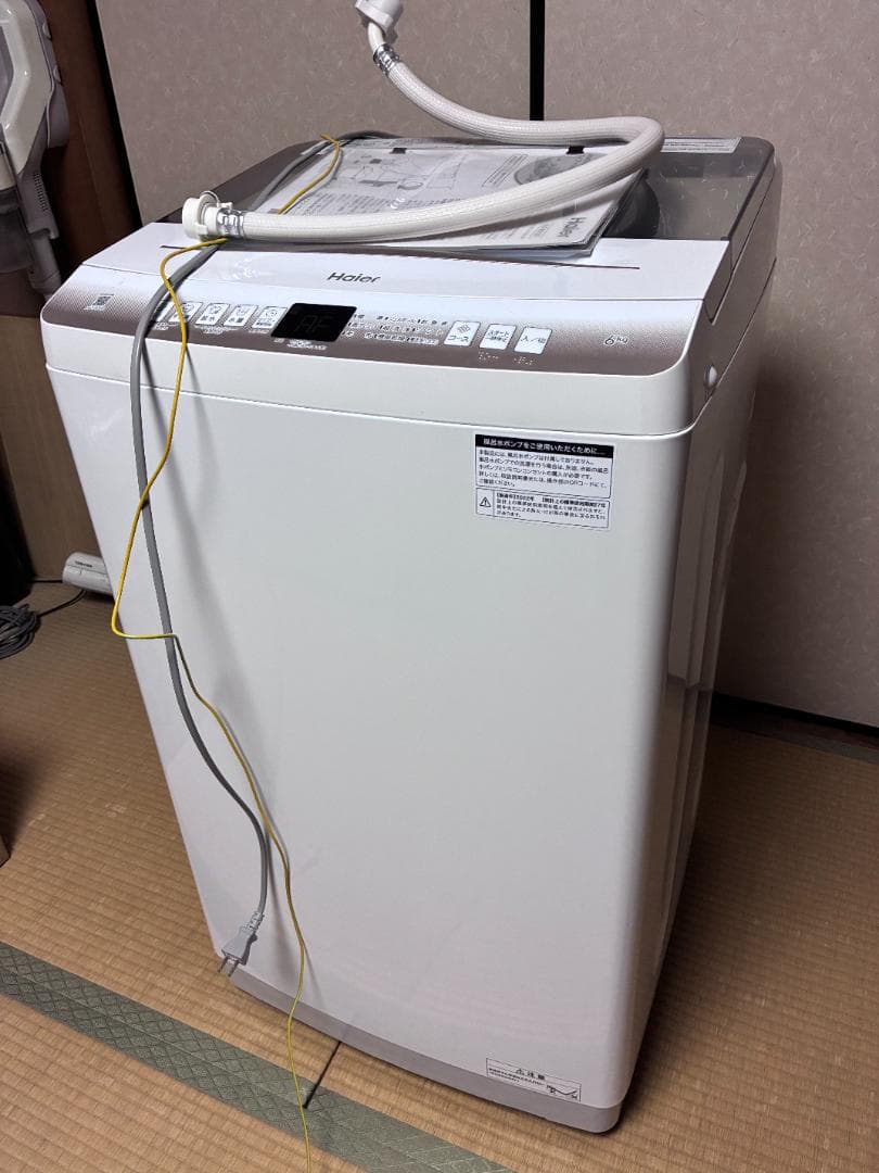 Haier 全自動洗濯機 ホワイト JW-U60HK 6kg 引き取り限定