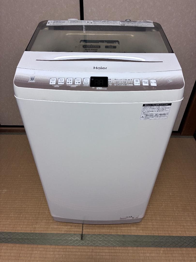 Haier 全自動洗濯機 ホワイト JW-U60HK 6kg 引き取り限定