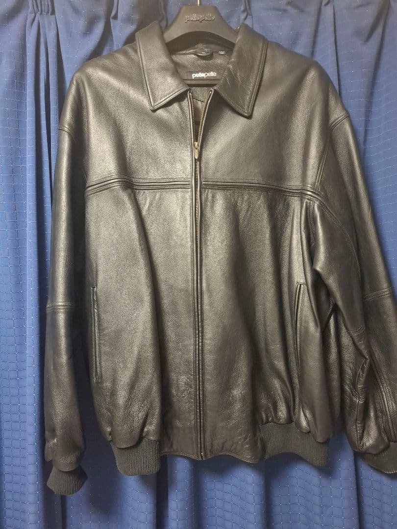 大きいサイズ58ペレペレpellepelle 黒 レザージャケット