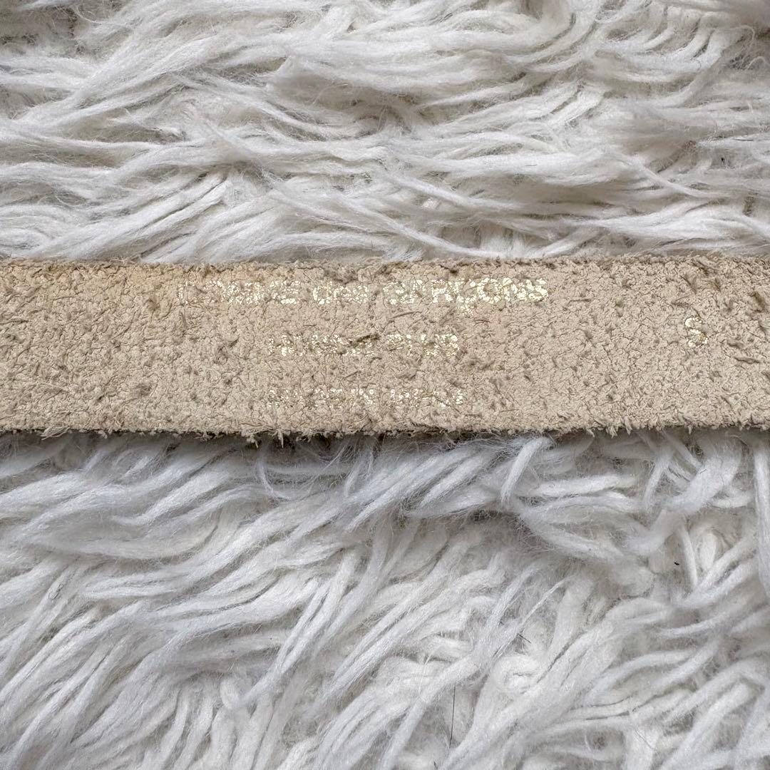 COMME des GARCONS HOMME PLUS チェーン付きベルト　白