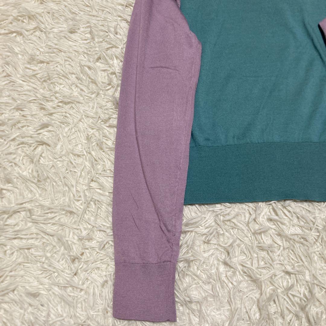 美品✨ドルチェ&ガッバーナ　シルク100 ボウタイニット　Lサイズ　DG金具