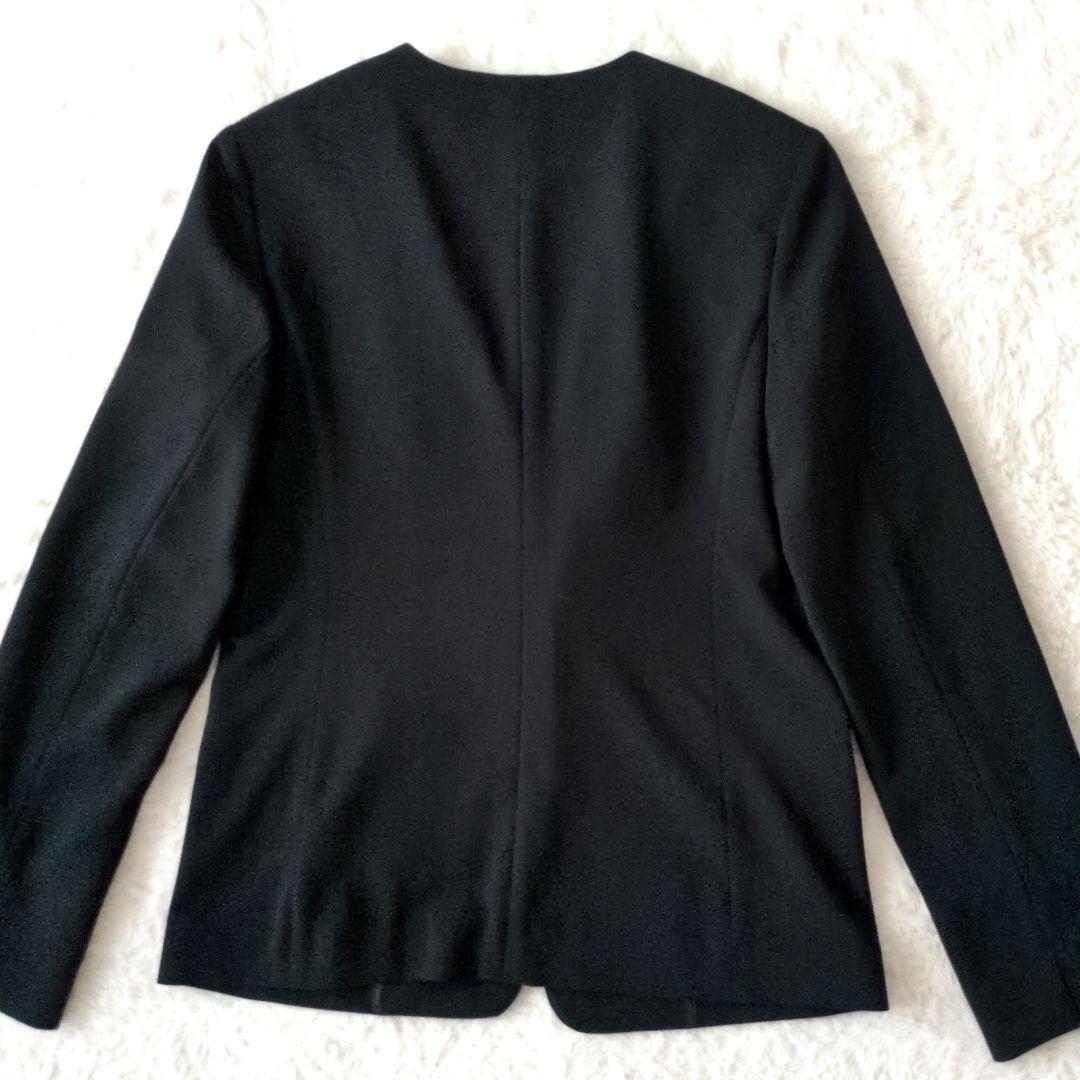 PLST ノーカラージャケット パンツスーツ セットアップ