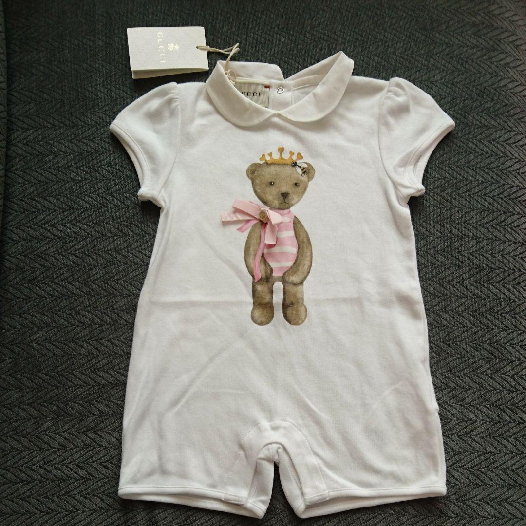 ベビーグッチ☆襟つきロンパース ベア9/12m