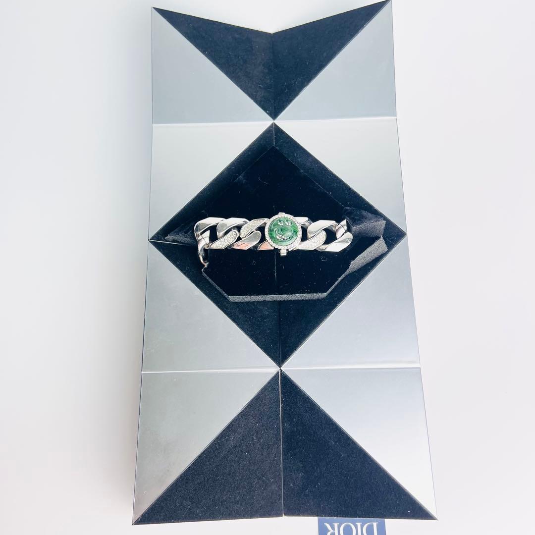 美品・希少 Dior ケニーシャーフ コラボ ブレスレット ラインストーン 喜平