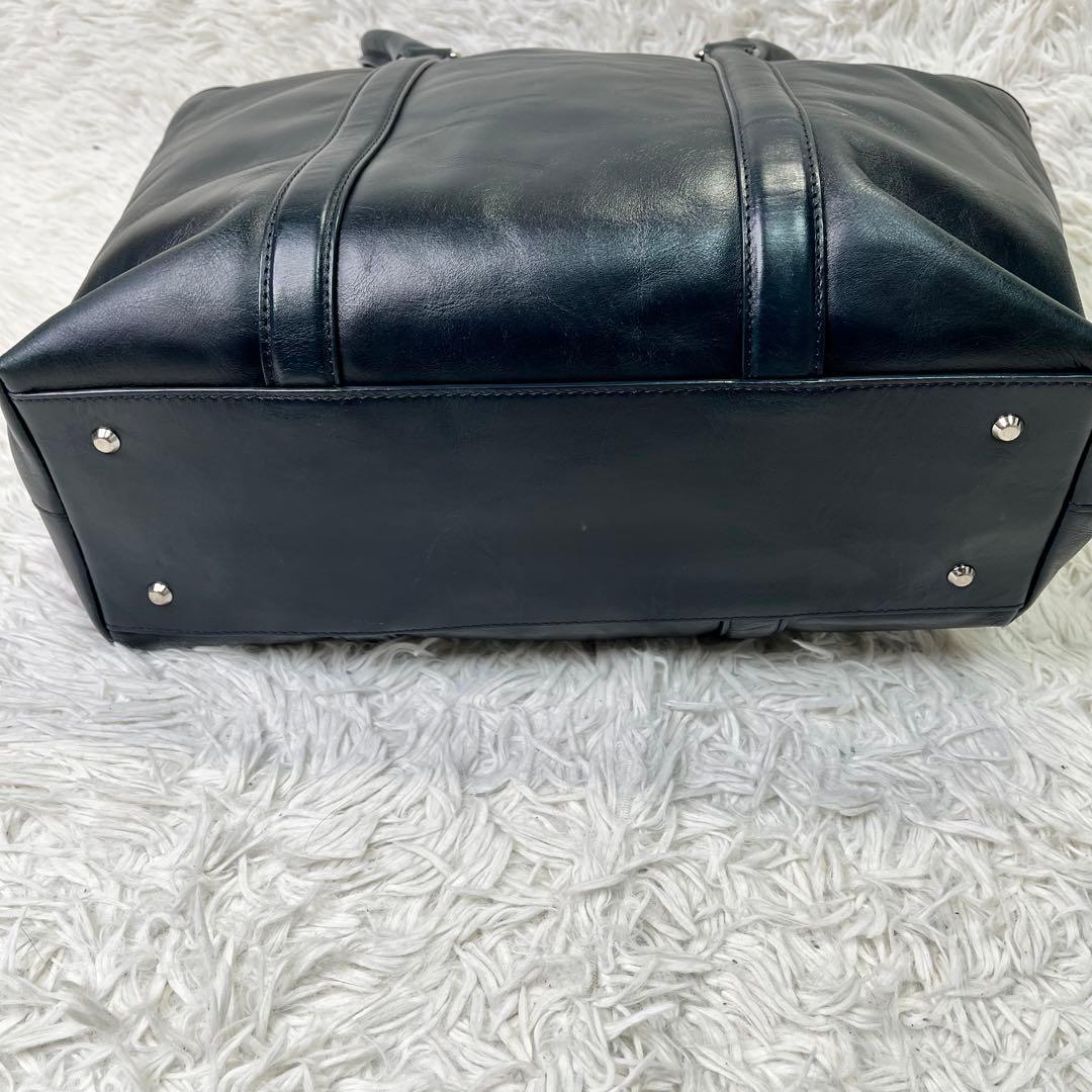 希少✨マッキントッシュフィロソフィー トートバッグ 本革レザー 深緑 肩掛け