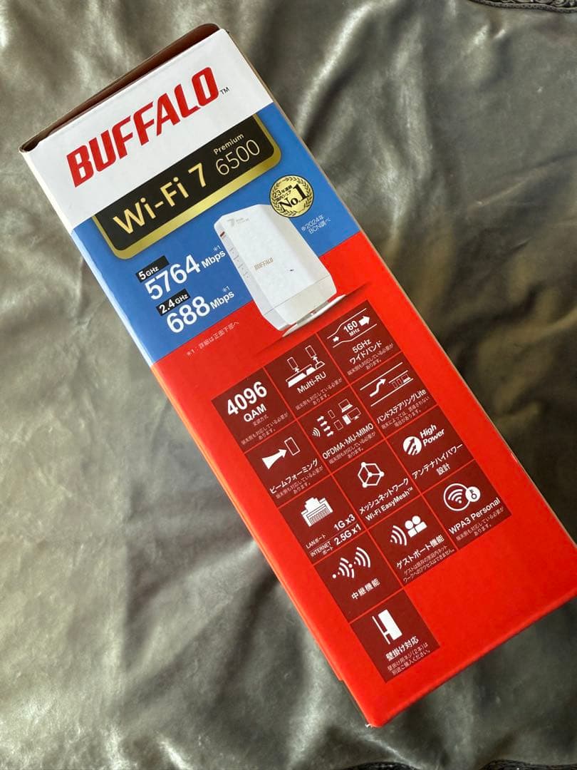 【新品未使用】BUFFALO WSR6500BE6P 無線LANルーター