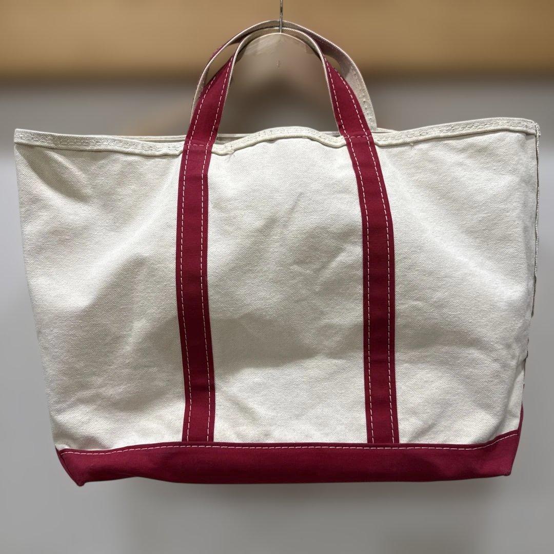 L.L.Beanエルエルビーン 80's 2色タグ トートバック レッド