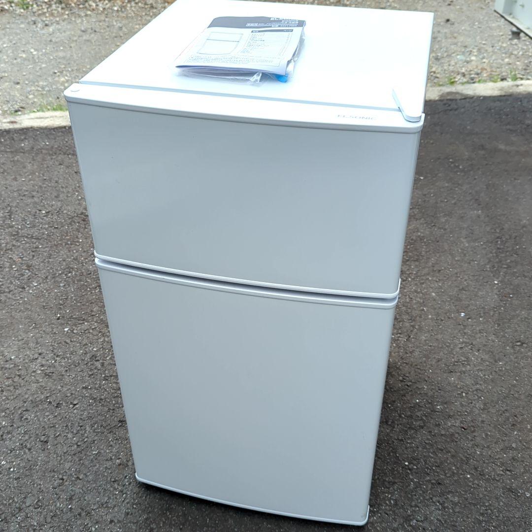 ELSONIC 2ドア冷蔵庫 ホワイト 2024年製