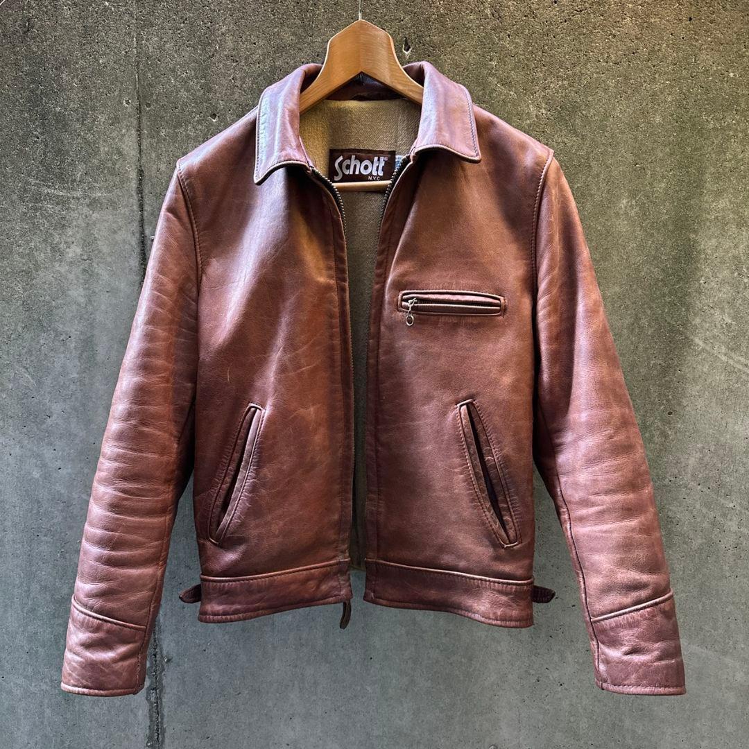 【USA製】SCHOTT ショット U64 レザージャケット フライトジャケット
